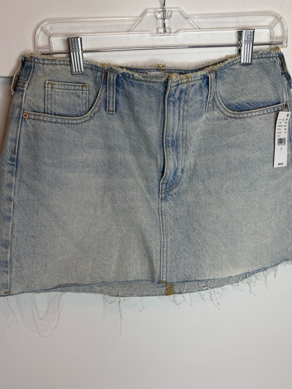 PacSun Light Wash Denim Mini Skirt - Faded Blue